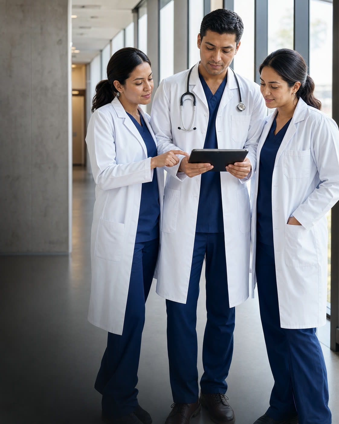 Equipo de especialistas ecuatorianos coordinando la atención de pacientes