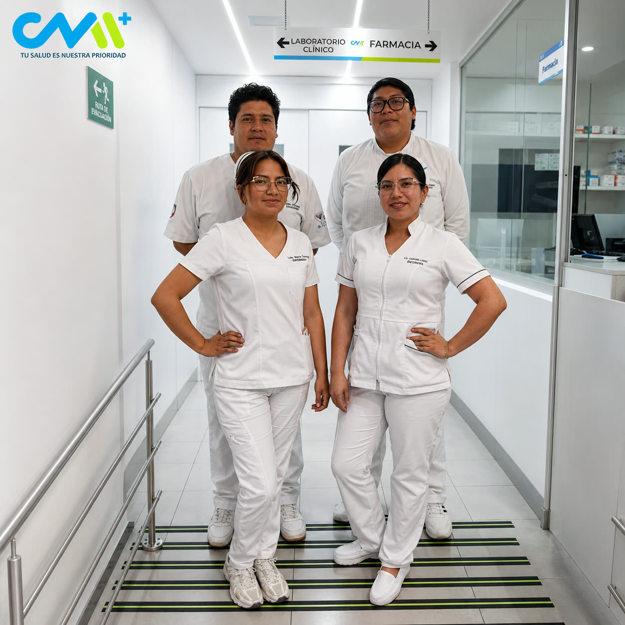 Personal de enfermería del Hospital Básico CMI Salud