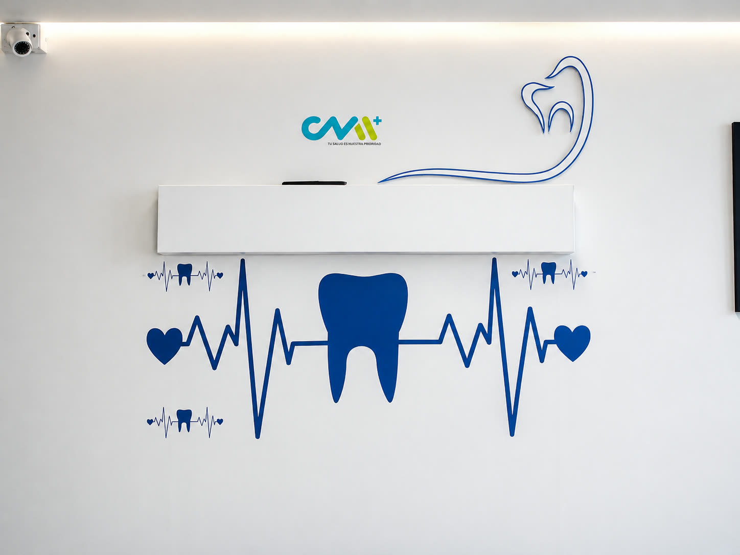 Recepción del área odontológica del Hospital CMI