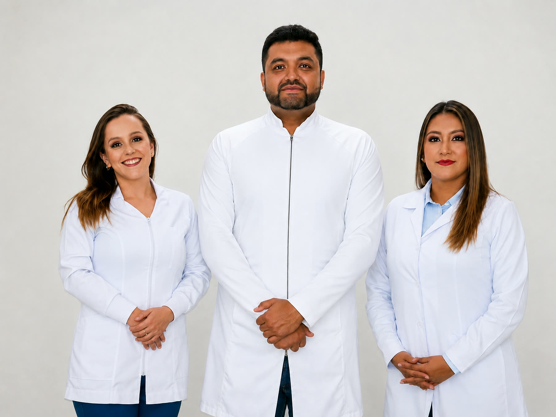 Equipo médico ecuatoriano coordinando atención especializada en Hospital Básico CMI